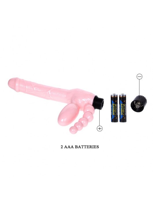 Безремневой вибрострапон с анальным отростком - Baile - купить с доставкой в Саранске