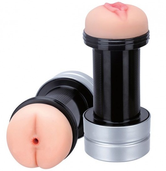 Мастурбатор 2-в-1 REALSTUFF 2 IN 1 HUMMER ANUS   VAGINA: вагина и анус - Dream Toys - в Саранске купить с доставкой