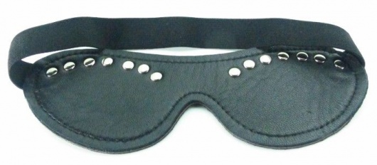 Черная маска с декором - БДСМ Арсенал - купить с доставкой в Саранске