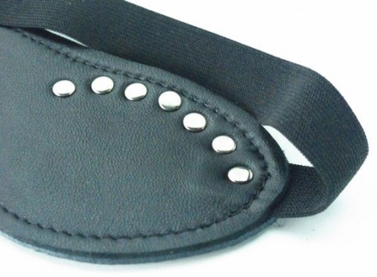 Черная маска с декором - БДСМ Арсенал - купить с доставкой в Саранске