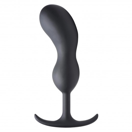 Черный массажер простаты с утяжелителями Premium Silicone Weighted Prostate Plug XL - 20,8 см. - XR Brands - в Саранске купить с доставкой