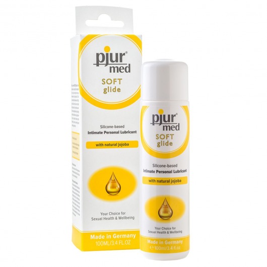 Силиконовый лубрикант с жожоба pjur MED Soft glide - 100 мл. - Pjur - купить с доставкой в Саранске