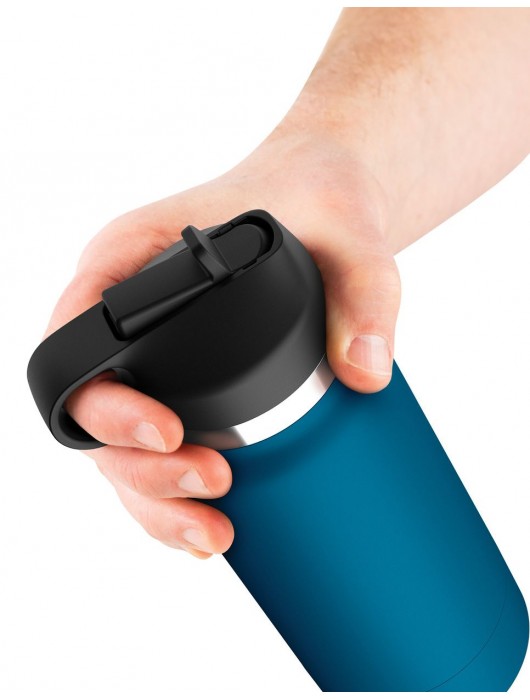 Смуглый мастурбатор-вагина в синей колбе F*ck Flask - Pipedream - в Саранске купить с доставкой