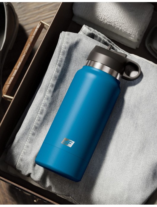 Смуглый мастурбатор-вагина в синей колбе F*ck Flask - Pipedream - в Саранске купить с доставкой