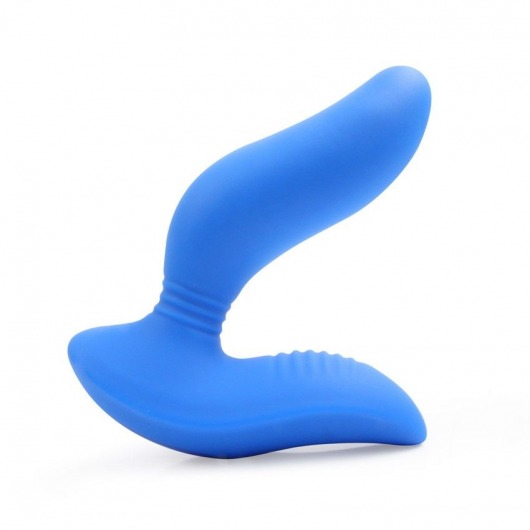 Синий вибромассажер простаты 3,5’’ Curve P-spot Massager - 12 см. - Erokay - в Саранске купить с доставкой