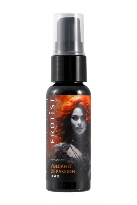 Гель с эффектом вибрации Volcano Of Passion со вкусом винограда - 25 мл. - Erotist Lubricants - купить с доставкой в Саранске