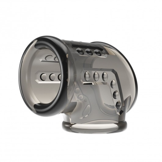 Дымчатая насадка на пенис и мошонку - Baile - в Саранске купить с доставкой