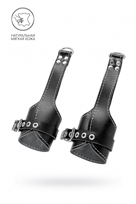 Черные подвесы с белой строчкой - Pecado - купить с доставкой в Саранске