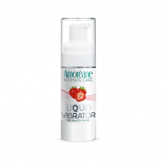Жидкий вибратор со вкусом клубники Amoreane Strawberry - 30 мл. - Amoreane - купить с доставкой в Саранске