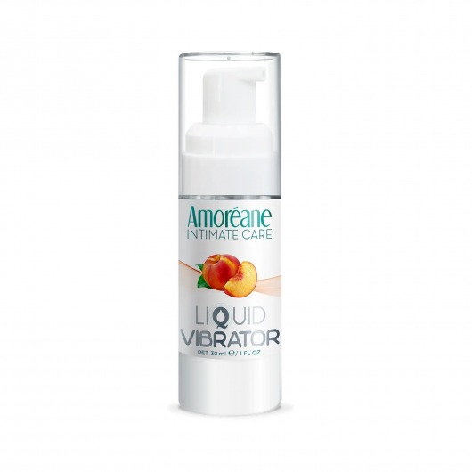 Жидкий вибратор со вкусом персика Amoreane Peach - 30 мл. - Amoreane - купить с доставкой в Саранске