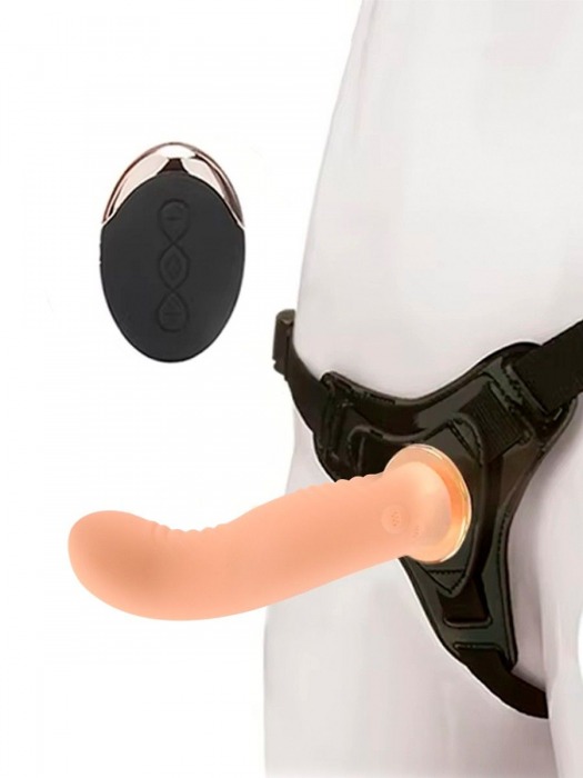 Женский вибрострапон со съемной насадкой и пультом ДУ - Erokay - купить с доставкой в Саранске