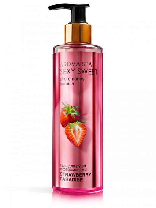 Гель для душа с феромонами и ароматом клубники Strawberry Paradise - 200 мл. -  - Магазин феромонов в Саранске