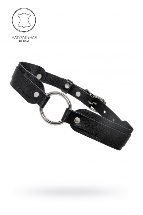 Черный кожаный чокер-ошейник со скруглёнными углами - Pecado - купить с доставкой в Саранске