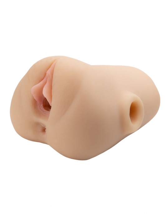 Телесный мастурбатор с вибрацией Double Pounder Vibrating Squeeze Stroker - Pipedream - в Саранске купить с доставкой