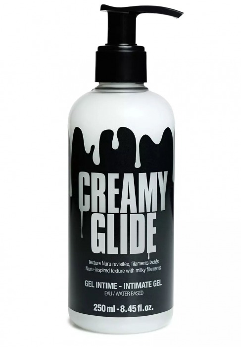 Лубрикант на водной основе Creamy Glide с консистенцией спермы - 250 мл. - Strap-on-me - купить с доставкой в Саранске