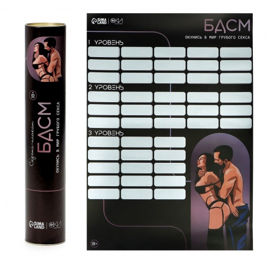 Плакат для двоих со скретч-слоем «БДСМ» - Сима-Ленд - купить с доставкой в Саранске