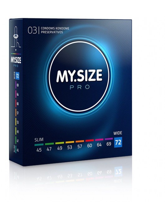 Презервативы MY.SIZE размер 72 - 3 шт. - My.Size - купить с доставкой в Саранске