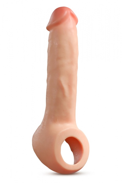 Телесная насадка-удлинитель Thrive 8.75 Inch Realistic Penis Extender Sleeve - 22,2 см. - Blush Novelties - в Саранске купить с доставкой