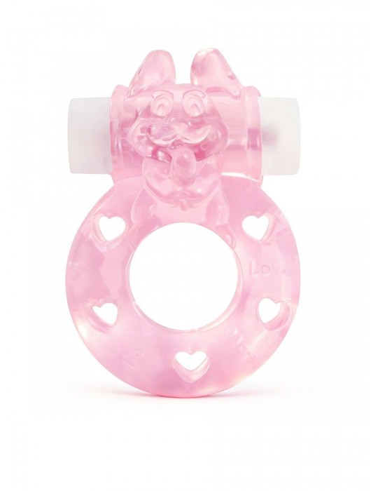 Розовое эрекционное виброкольцо в форме зайчика - 1137 - в Саранске купить с доставкой