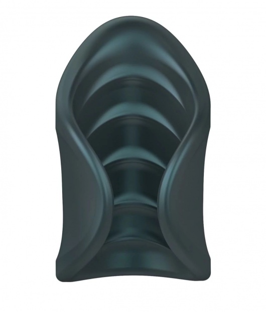 Серый сквозной мастурбатор с вибрацией Manwan Starter - Manwan - в Саранске купить с доставкой