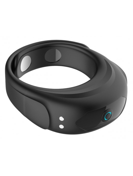 Черное эрекционное виброкольцо на ремешках - Boys of Toys - в Саранске купить с доставкой