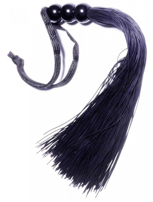 Черная силиконовая плетка - 25,4 см. - Boys of Toys - купить с доставкой в Саранске