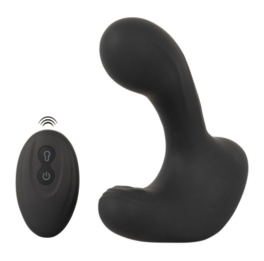 Черная анальная вибропробка с функцией расширения RC Butt Plug with 3 functions - Orion - в Саранске купить с доставкой