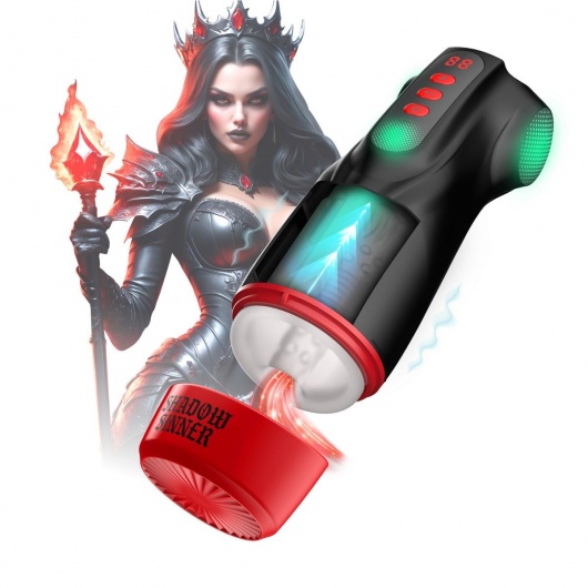 Интерактивный мастурбатор Raven с вакуумом, вибрацией и подсветкой - Shots Media BV - в Саранске купить с доставкой