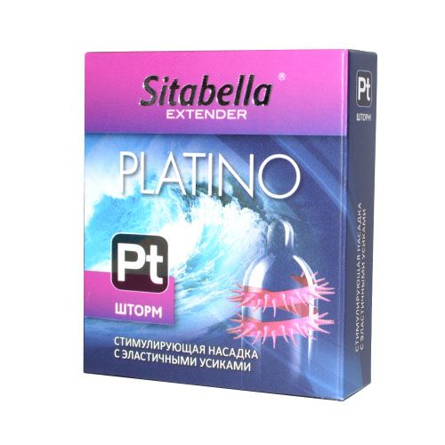 Стимулирующая насадка со спиралью из усиков Platino  Шторм - Sitabella - купить с доставкой в Саранске