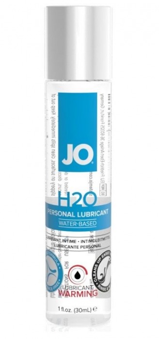 Возбуждающий лубрикант на водной основе JO Personal Lubricant H2O Warming - 30 мл. - System JO - купить с доставкой в Саранске