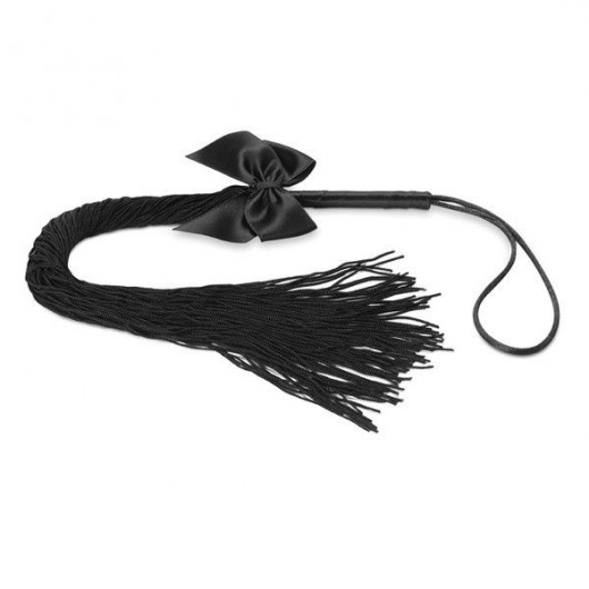 Чёрная плётка Lilly Whip Bijoux - Bijoux Indiscrets - купить с доставкой в Саранске