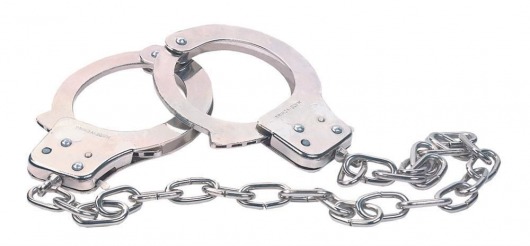 Наручники из металла с длинной цепочкой CHROME HANDCUFFS METAL HANDCUFFS W. KEY - NMC - купить с доставкой в Саранске