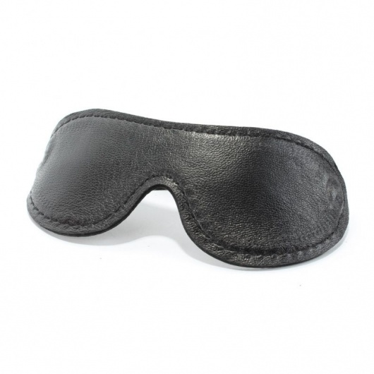 Кожаная маска на глаза - БДСМ Арсенал - купить с доставкой в Саранске