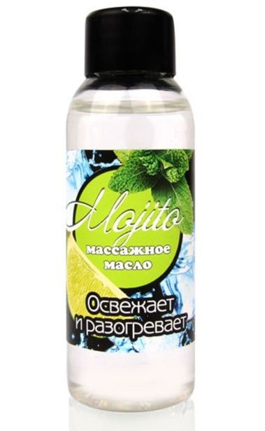 Массажное масло для тела Mojito с ароматом лайма - 50 мл. - Биоритм - купить с доставкой в Саранске