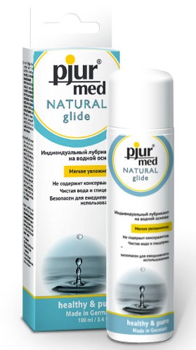 Нейтральный лубрикант на водной основе pjur MED Natural glide - 100 мл. - Pjur - купить с доставкой в Саранске