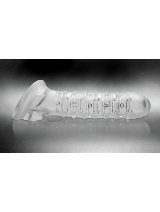 Утолщающая ребристая насадка на пенис - Доминирующее кольцо - в Саранске купить с доставкой