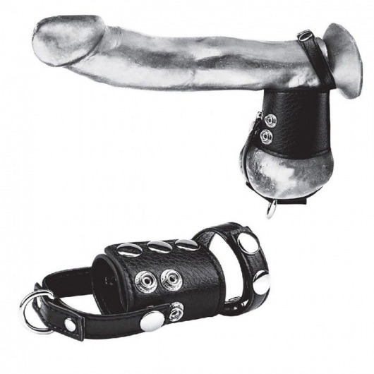 Кольцо на член и мошонку Cock Ring With 2  Ball Stretcher And Optional Weight Ring - BlueLine - в Саранске купить с доставкой