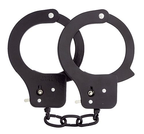 Чёрные наручники из листового металла BONDX METAL CUFFS BLACK - Dream Toys - купить с доставкой в Саранске