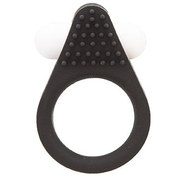 Чёрное эрекционное кольцо LIT-UP SILICONE STIMU RING 1 BLACK - Dream Toys - в Саранске купить с доставкой