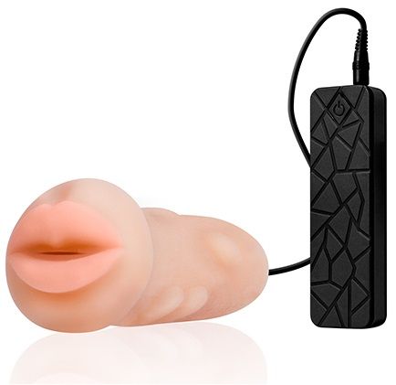 Мастурбатор-ротик с вибрацией REALSTUFF VIBRATING MASTURBATOR MOUTH - Dream Toys - в Саранске купить с доставкой