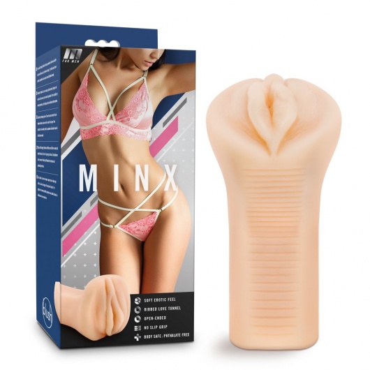 Телесный мастурбатор-вагина M for Men Minx - Blush Novelties - в Саранске купить с доставкой