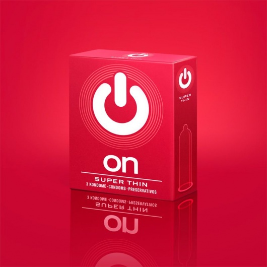 Супертонкие презервативы ON) Super Thin - 3 шт. - ON) - купить с доставкой в Саранске