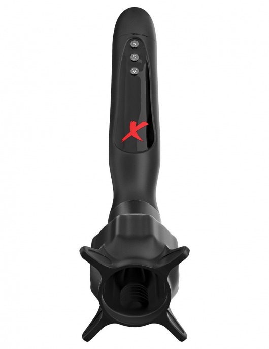 Чёрный вибростимулятор для головки члена с эффектом всасывания Vibrating Roto-Sucker - Pipedream - в Саранске купить с доставкой