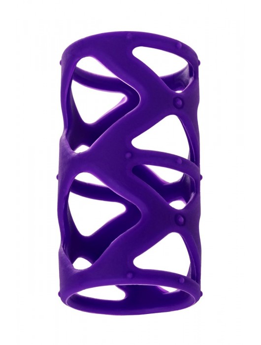 Фиолетовая насадка-сетка на пенис - 7,5 см. - A-toys - в Саранске купить с доставкой