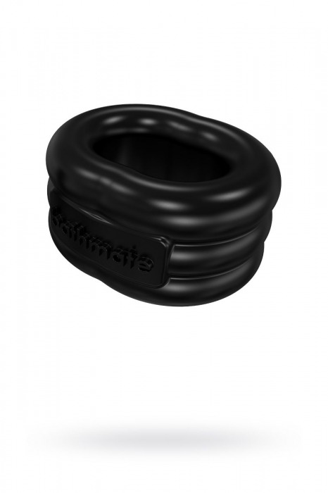 Чёрное эрекционное виброкольцо Stretch - Bathmate - в Саранске купить с доставкой