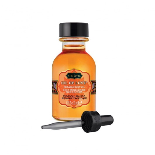 Масло для ласк с ароматом манго Oil of Love Tropical Mango - 22 мл. - Kama Sutra - купить с доставкой в Саранске