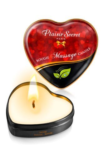 Массажная свеча с нейтральным ароматом Bougie Massage Candle - 35 мл. - Plaisir Secret - купить с доставкой в Саранске