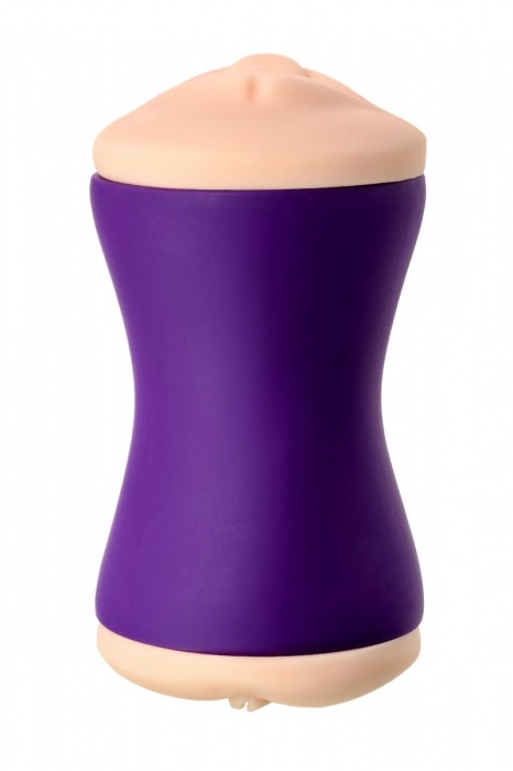 Двухсторонний мастурбатор JOS YARA в фиолетовой колбе - JOS - в Саранске купить с доставкой