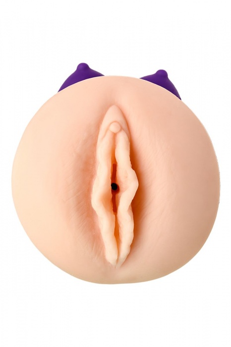 Двухсторонний мастурбатор JOS YARA в фиолетовой колбе - JOS - в Саранске купить с доставкой