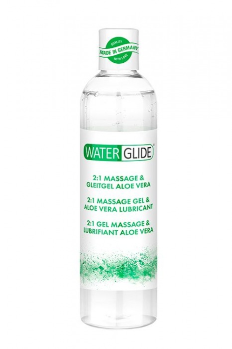 Гель-смазка 2-в-1 MASSAGE   LUBRICANT ALOE VERA - 300 мл. - Waterglide - купить с доставкой в Саранске